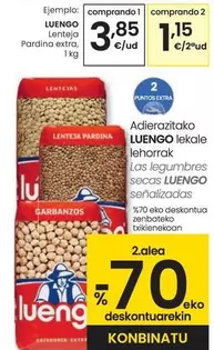 Oferta de Luengo - Lenteja Pardina Extra por 3,85€ en Eroski