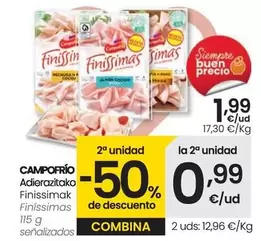 Oferta de Campofrío - Finissimas por 1,99€ en Eroski