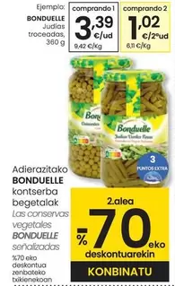 Oferta de Bonduelle - Judías Trocadas por 3,39€ en Eroski