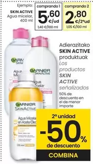 Oferta de Garnier - Agua Micelar por 5,6€ en Eroski