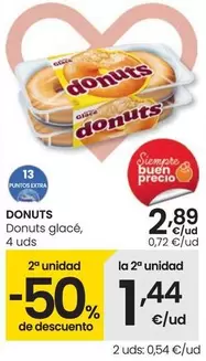 Oferta de Donuts - Donuts Glacé por 2,89€ en Eroski