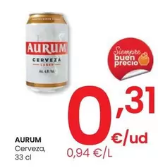 Oferta de Aurum - Cerveza por 0,31€ en Eroski