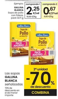 Oferta de Gallina Blanca - Sopa De Pollo Con Fideos por 2,25€ en Eroski