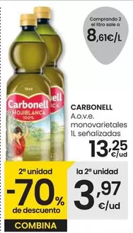 Oferta de Carbonell - A.o.v.e. Monovarietales por 13,25€ en Eroski