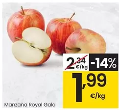 Oferta de Manzana Royal Gala por 1,99€ en Eroski