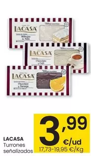 Oferta de Lacasa - Turrones  por 3,99€ en Eroski