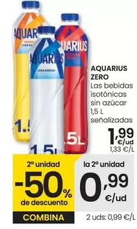 Oferta de Aquarius - Las Bebidas Isotónicas Sin Azúcar por 1,99€ en Eroski