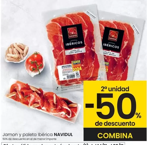 Oferta de Navidul - Jamon Y Paleta Ibérica en Eroski