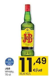 Oferta de J&B - Whisky por 11,49€ en Eroski