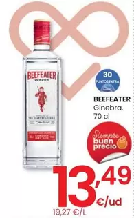 Oferta de Beefeater - Ginebra por 13,49€ en Eroski