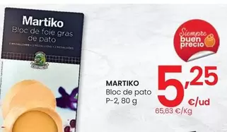 Oferta de Martiko - Bloc De Pato por 5,25€ en Eroski