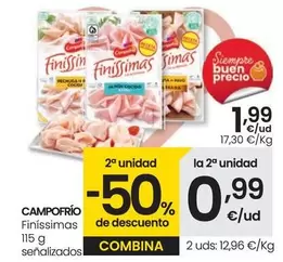 Oferta de Campofrío - Finíssimas por 1,99€ en Eroski