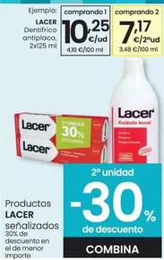 Oferta de Lacer - Dentifrico Antiplaca por 10,25€ en Eroski