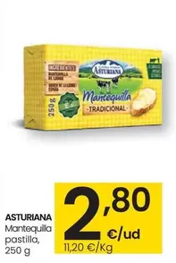 Oferta de Asturiana - Mantequilla Pastilla por 2,8€ en Eroski