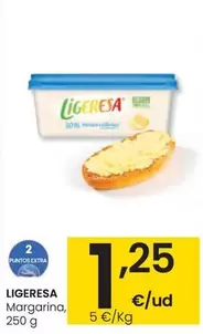 Oferta de Ligeresa - Margarina por 1,25€ en Eroski