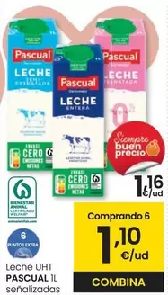 Oferta de Pascual - Leche Uht por 1,16€ en Eroski