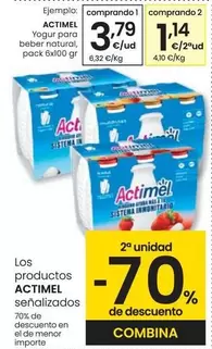 Oferta de Actimel - Yogur Para Beber Natural por 3,79€ en Eroski