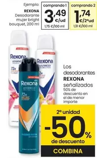 Oferta de Rexona - Desodorante Mujer Bright Bouquet por 3,49€ en Eroski