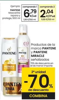 Oferta de Pantene - Mascarilla Repeara Y Protege por 6,79€ en Eroski