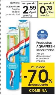 Oferta de Aquafresh - Cepillo Medio Dynamic por 2,59€ en Eroski