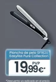 Oferta de Rowenta - Plancha De Pelo SF1628 Easyliss Pure Collection por 19,99€ en Eroski