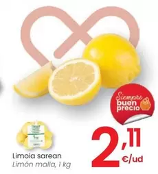 Oferta de Limón Malla  por 2,11€ en Eroski