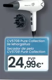 Oferta de Rowenta - Secador De Pelo CV5708 Pure Collection por 24,99€ en Eroski