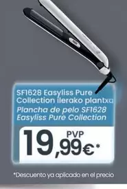 Oferta de Rowenta - Plancha De Pelo SF1628 Easyliss Pure Collection por 19,99€ en Eroski