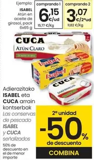 Oferta de Isabel - Atún En Aceite De Girasol por 6,15€ en Eroski