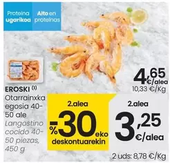 Oferta de Eroski - Langostino Cocido por 4,65€ en Eroski