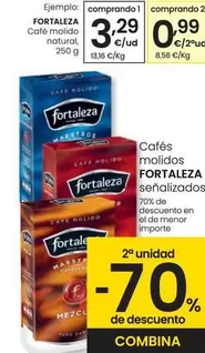 Oferta de Fortaleza - Café Molido Natural por 3,29€ en Eroski