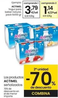 Oferta de Actimel - Yogur Para Beber Natural por 3,79€ en Eroski