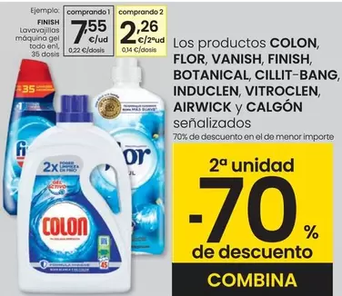 Oferta de Finish - Lavavajillas Máquina Gel Todo En1 por 7,55€ en Eroski