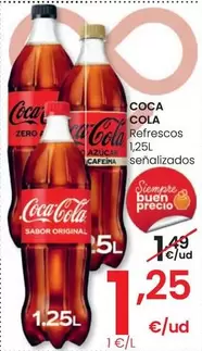 Oferta de Coca-Cola - Refrescos por 1,25€ en Eroski