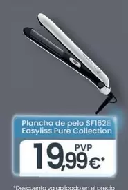 Oferta de Rowenta - Plancha De Pelo SF1628 Easyliss Pure Collection por 19,99€ en Eroski