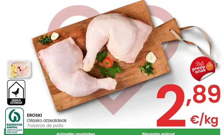 Oferta de Eroski - Traseros De Pollo por 2,89€ en Eroski