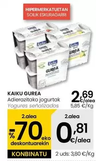 Oferta de Kaiku - Kaikucol Productos Senalizados por 4,29€ en Eroski