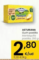 Oferta de Asturiana - Mantequilla Pastilla por 2,8€ en Eroski