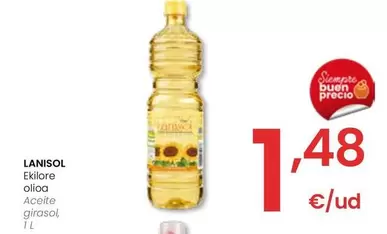 Oferta de Lanisol - Aceite Girasol por 1,48€ en Eroski