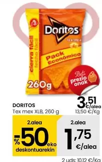 Oferta de Doritos - Tex Mex XLB por 3,51€ en Eroski