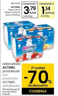 Oferta de Actimel - Yogur Para Beber Natural por 3,79€ en Eroski