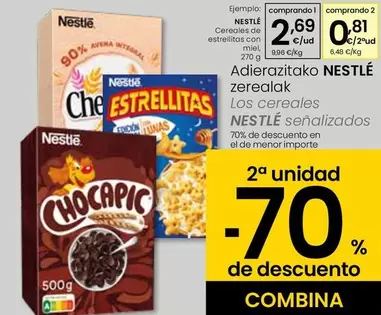 Oferta de Nestlé - Cereales De Estrellas Con Miel por 2,69€ en Eroski