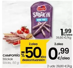 Oferta de Campofrío - Sticks por 1,99€ en Eroski