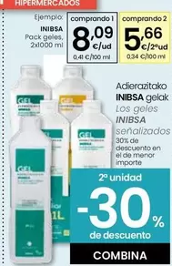 Oferta de Inibsa - Pack Geles por 8,09€ en Eroski