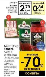 Oferta de Dantza - Pimiento Del Piquillo En Tiras por 2,79€ en Eroski