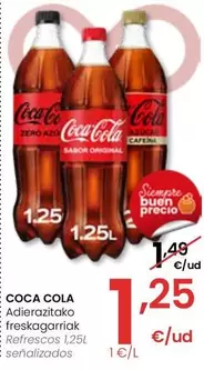 Oferta de Coca-Cola - Refrescos  por 1,25€ en Eroski