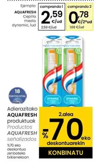 Oferta de Aquafresh - Cepillo Medio Dynamic , Lud por 2,59€ en Eroski