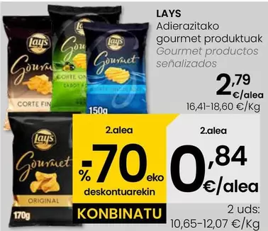 Oferta de Lay's - Gourmet  por 2,79€ en Eroski