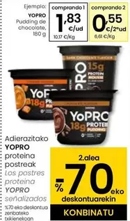 Oferta de YoPRO - Pudding De Chocolate por 1,83€ en Eroski