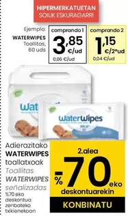 Oferta de Waterwipes - Toallitas  por 3,85€ en Eroski